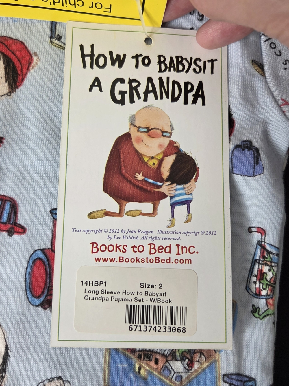 Blue 'How to Babysit Grandpa' Kids Pajama Set - Picture 4 of 5
